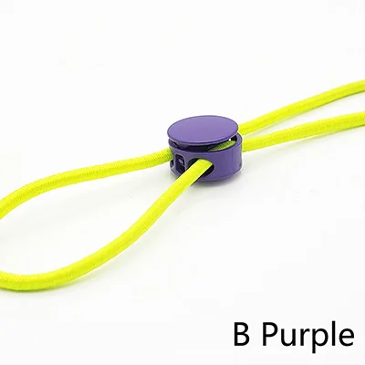 BPurple Meetee 20 шт. металлический фиксатор Шнура Замок весна эластичный регулируемый шнур конец для пуховика DIY пальто шляпа одежда Декор кнопка - Цвет: BPurple