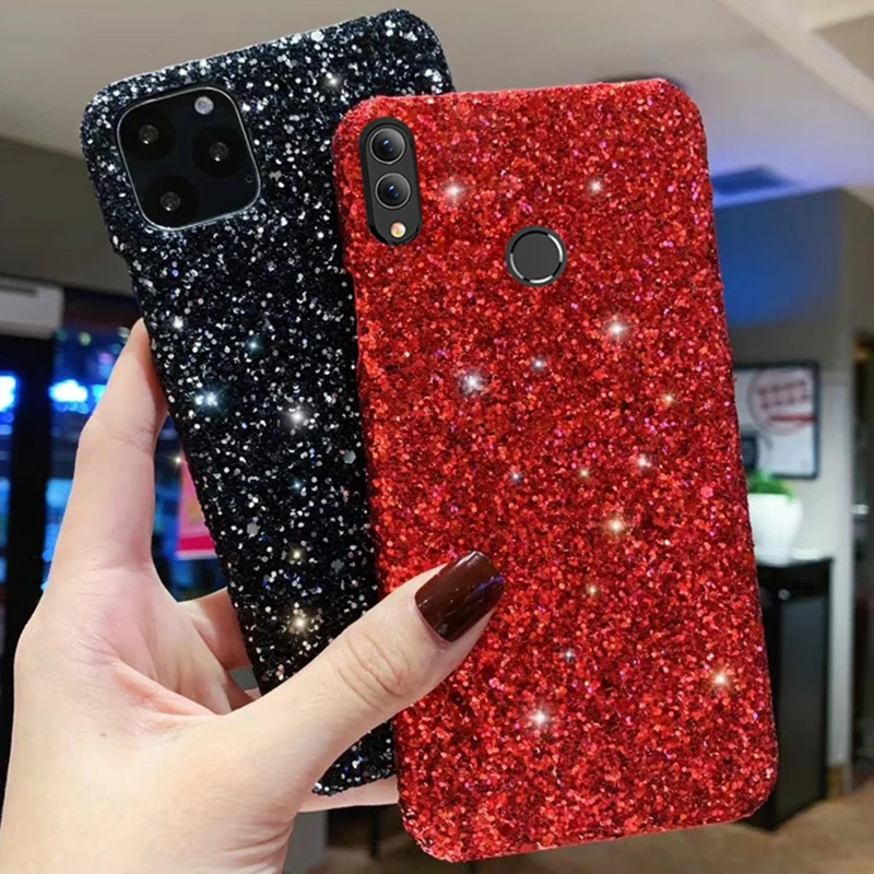 Шикарный Блестящий чехол для телефона huawei honor play 8x v20 20 10 lite 7x v10 10i 20i Роскошный с