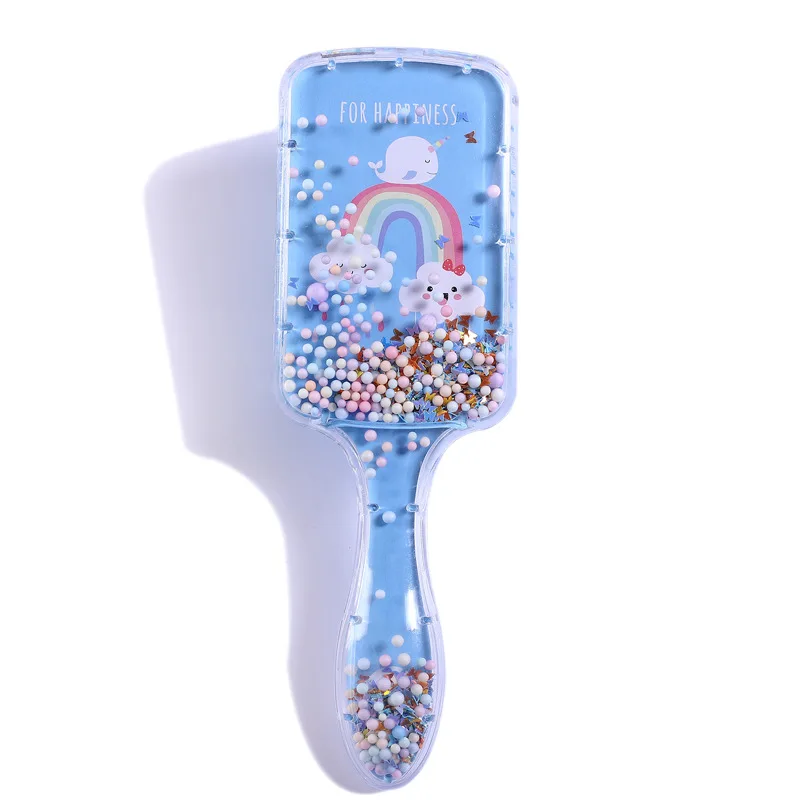 Cartoon Unicorn Transparent Hair Brush