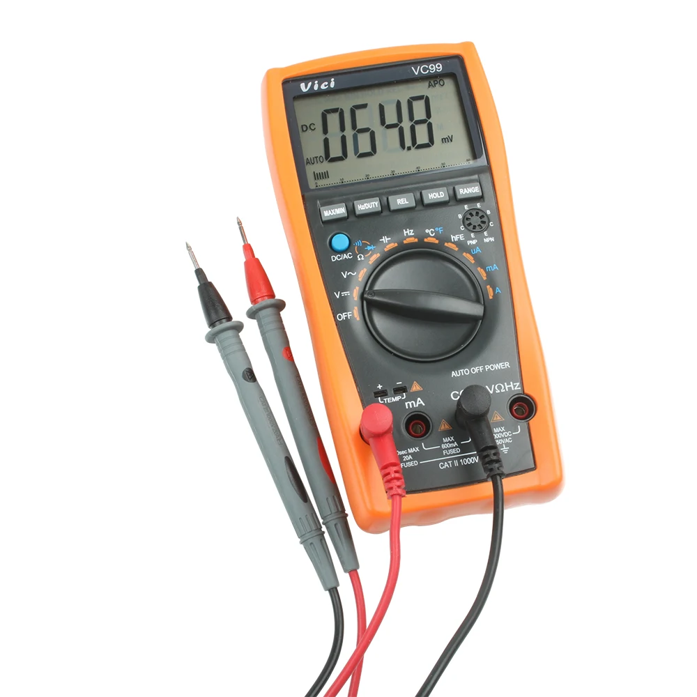 Koop Vichy Originele VC99 3 6 7 17B + Auto Range Digitale Multimeter 1000V 20A Dc Ac Spanning Stroom Weerstand Capaciteit tester