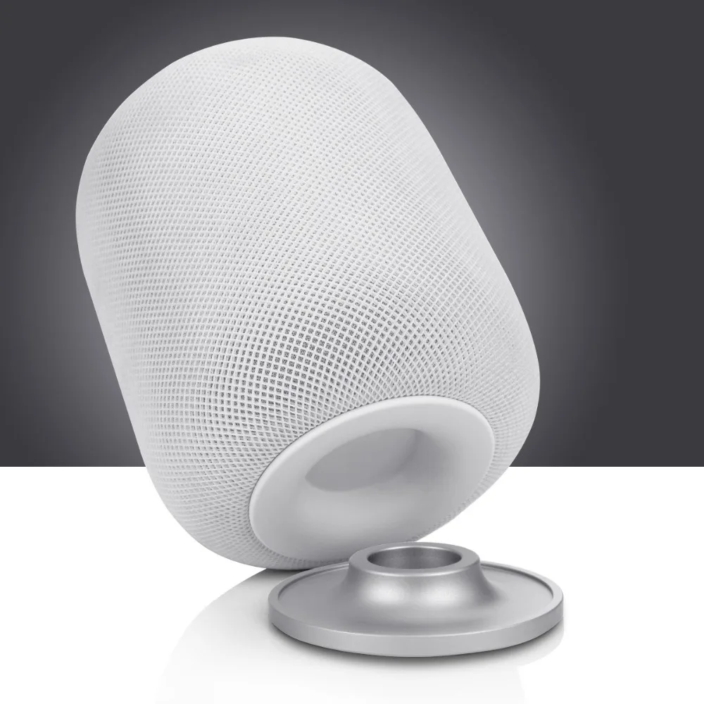HomePod Dock, алюминиевый сплав Coaster Homepod ударопрочный Противоскользящий коврик подставка совместима с Apple HomePod динамик серебристый черный