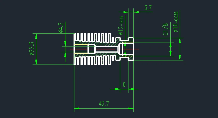 Запчасти для 3D-принтера 0,4/1,75 мм E3D V6 Hotend комплект высокотемпературная версия 320 градусов j-головка дистанционного экструдера 12 В 24 В Горячий Конец