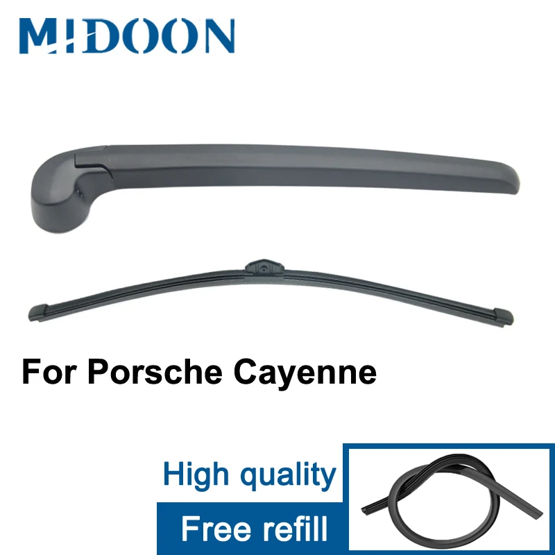 MIDOON Wiper 14" Rear Wiper Blade & Arm Set Kit For Porsche for Cayenne