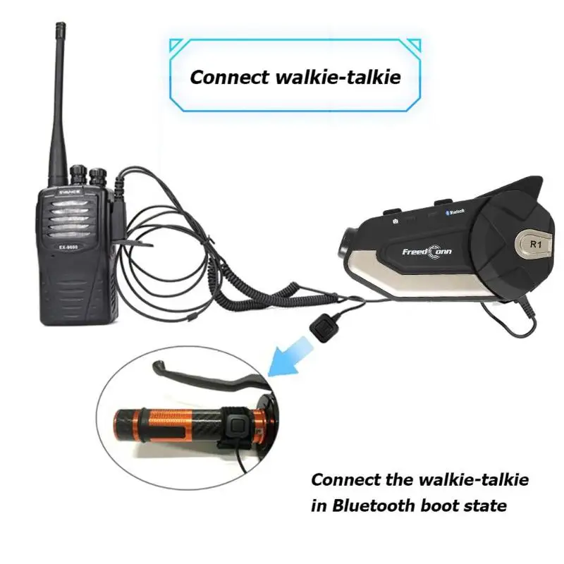 R1 1080P HD камера мотоцикл WiFi Bluetooth 4,1 шлем гарнитура домофон