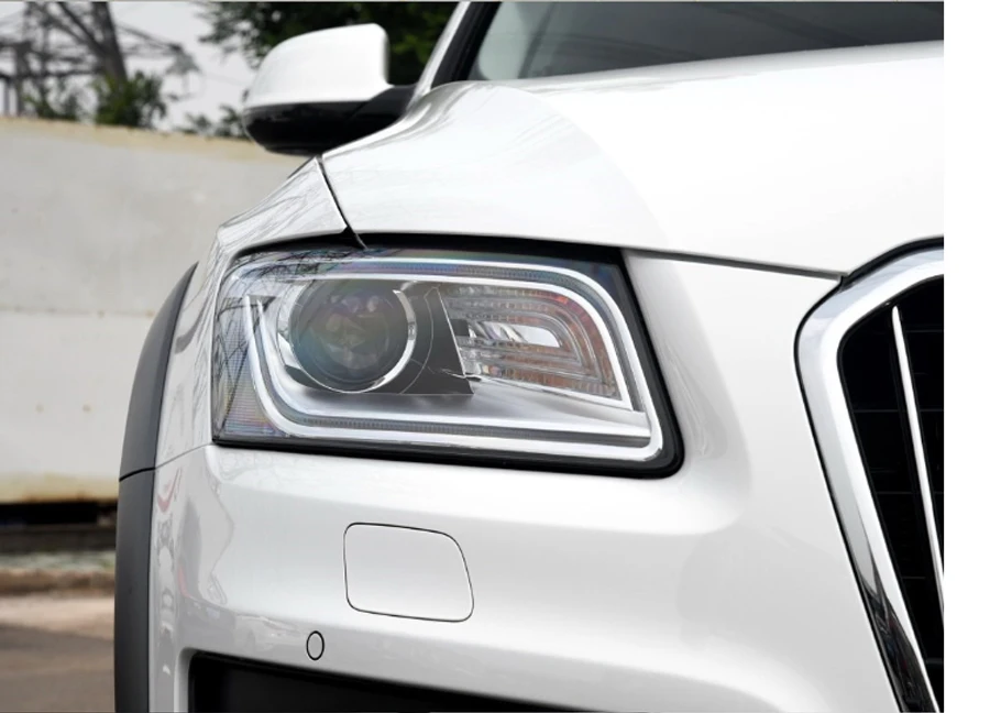 Для audi q5- корпус фары черный корпус крышка объектива абажур фара черная основа черный пластиковый дом черный корпус