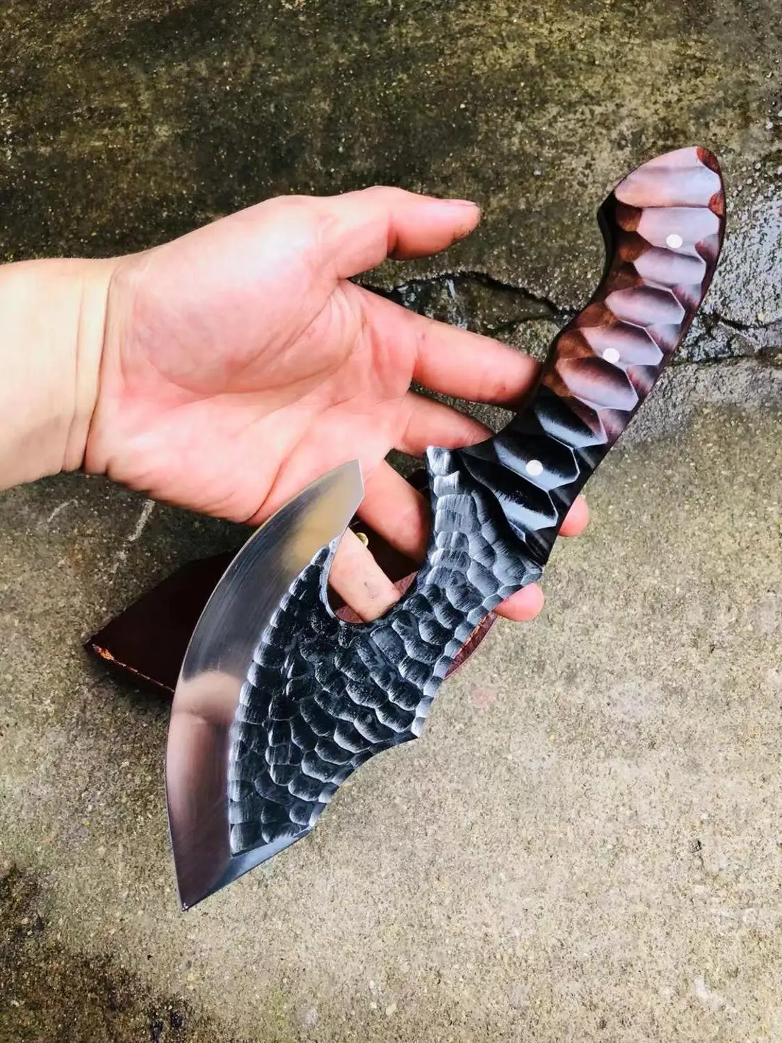 Ceny Wytrzymała maszyna do cięcia kości, tasak do mięsa, maszyna do cięcia kości ze stali węglowej, chiński nóż do kości szefa kuchni wielofunkcyjna kuchnia domowa