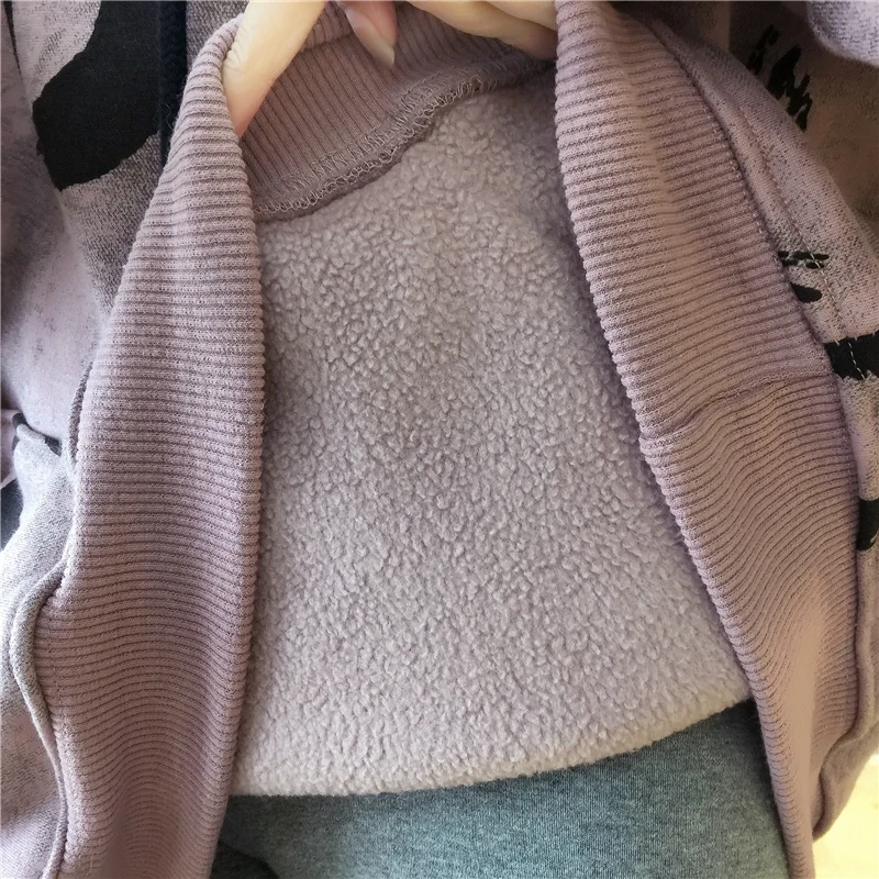 Уличная одежда размера плюс, sudaderas mujer,, женская одежда больших размеров, толстовка kawaii sweat femme, свободная бархатная флисовая женская одежда K0432