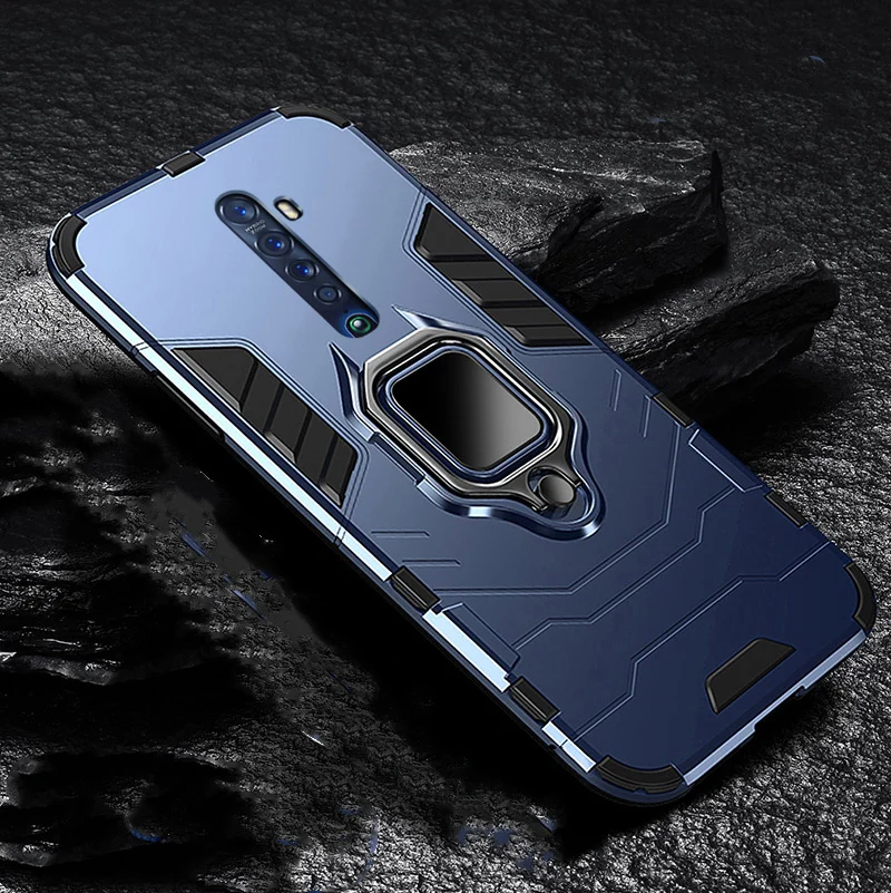 Ring Holder Case For Realme X2 Pro Case Armor Finger Ring Back Cover For OPPO Realme X2 Phone Case Coques