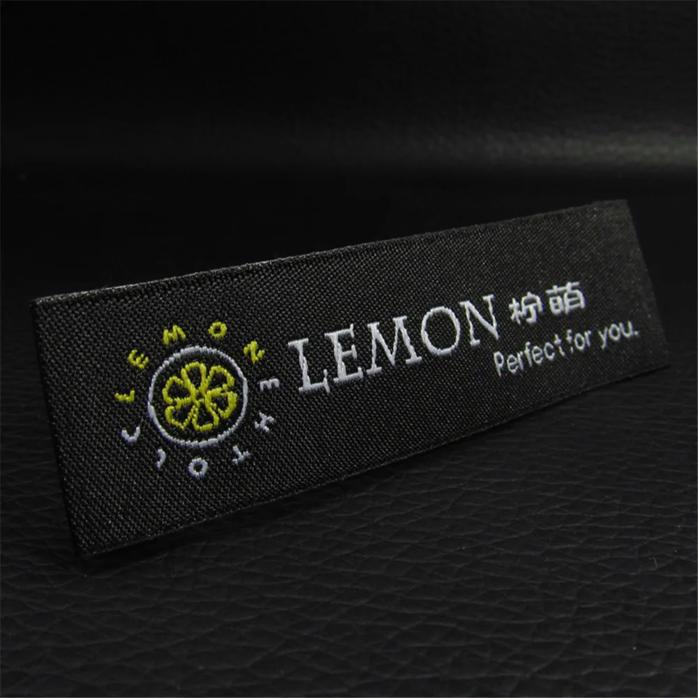 

Free Design Custom Garment Embroidered Labels End Fold Woven Labels Sewing Clothing Labels Tags 1000pcs