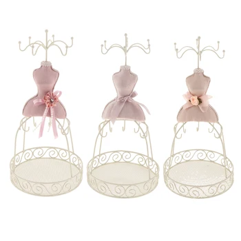 

Chic Metal Jewelry Display Mannequin Stand Rack Bracelet Earring Holder
