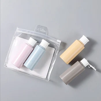 

4Pcs/Set Travel Empty Spray Refill Bottles Portable Spray Refillable Bottles Kit Plastic Face Cream Lotion Makeup Container
