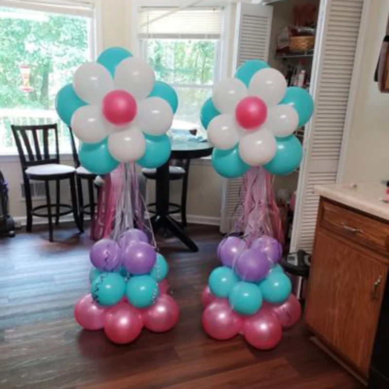 

2*Bases+8*Rods Plastic Balloon Arch Column Stand Kits Balloons Arch Stand Birthday Party Holder Wedding