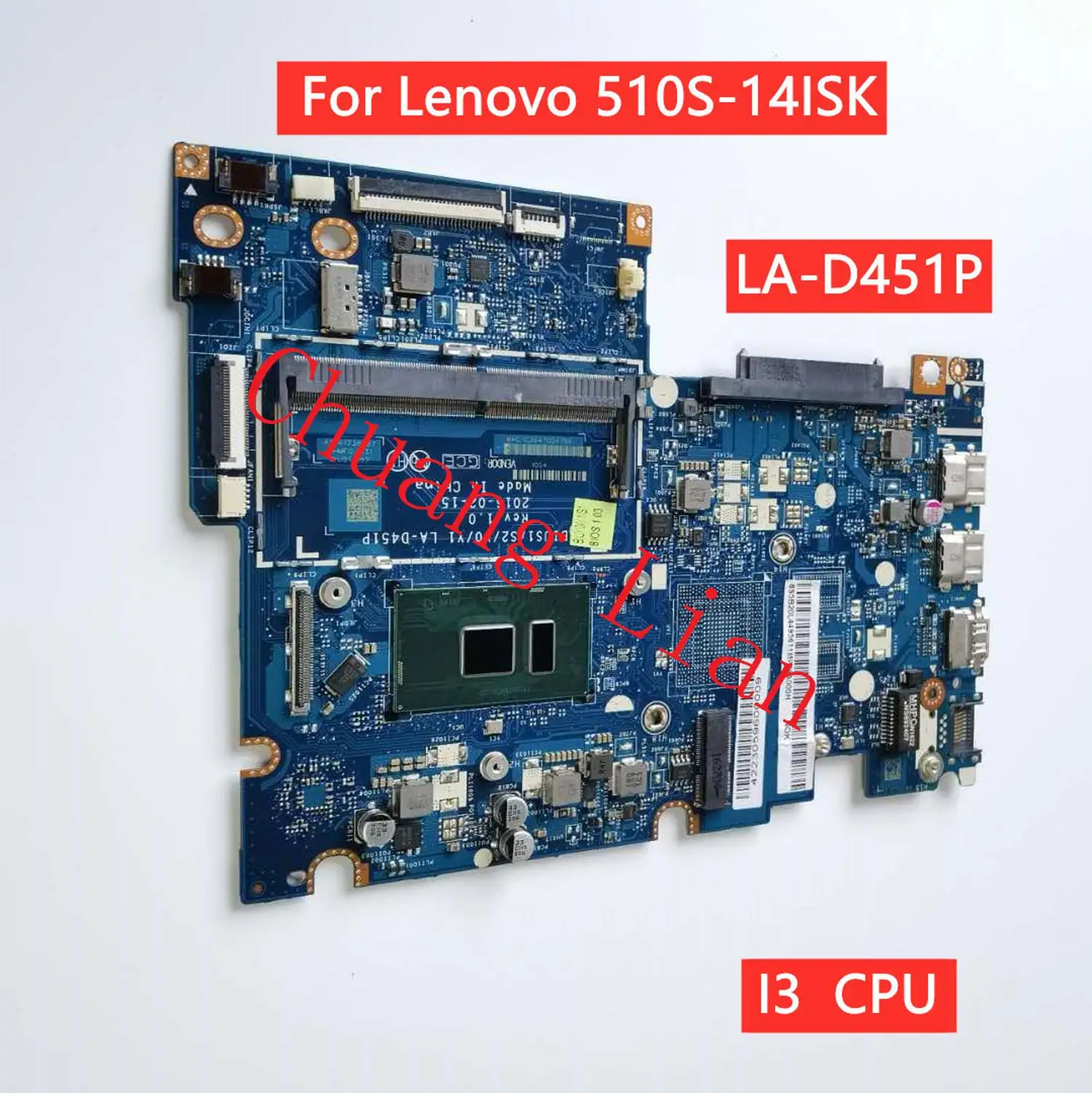 BIUS1/S2/Y0/Y1 LA-D451P материнская плата для ноутбука Lenovo 510S-14ISK I3 CPU оригинальная 100%