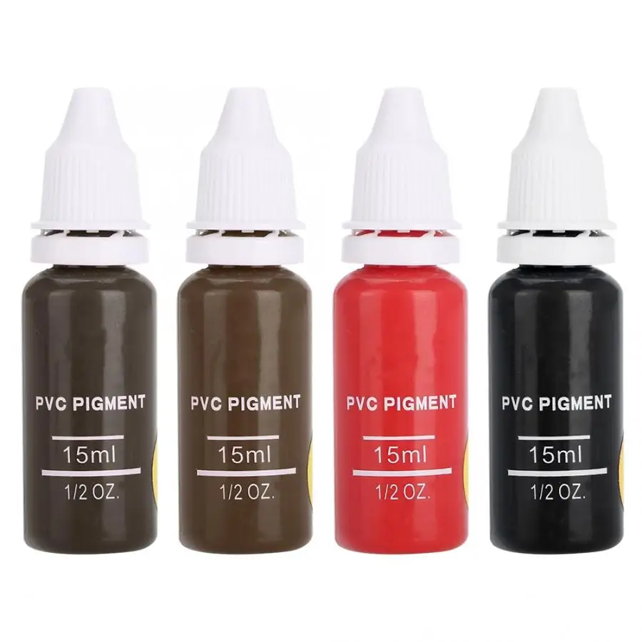 4 Colors Tattoo Pigment Eyebrow Lips Eyeline Microblading Coloring Cream For Permanent Makeup Tool | Красота и здоровье