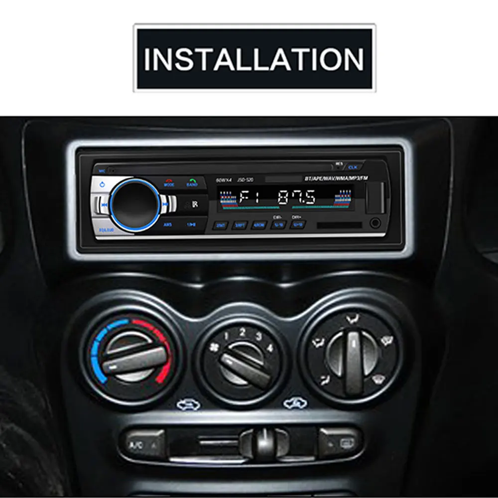 12 В постоянного тока TF карта Bluetooth Автомобильный Mp3 радио плеер Fm модулятор запись/копирование громкой связи Поддержка USB SD