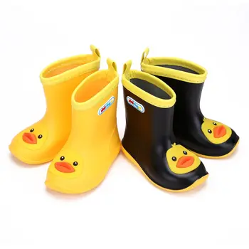 

Children's Rubber Boots Boys Girls PVC Rain Boots Waterproof Non-Slip Shoes Cartoon Children's Water Shoes Girls' Boots KS646