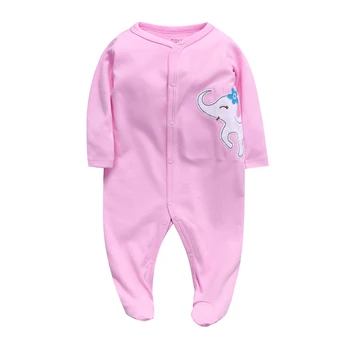 

0-12 months Long-Sleeved Baby Infant Cartoon Footies For Boy Girl Jumpsuits Clothing Newborn Clothes