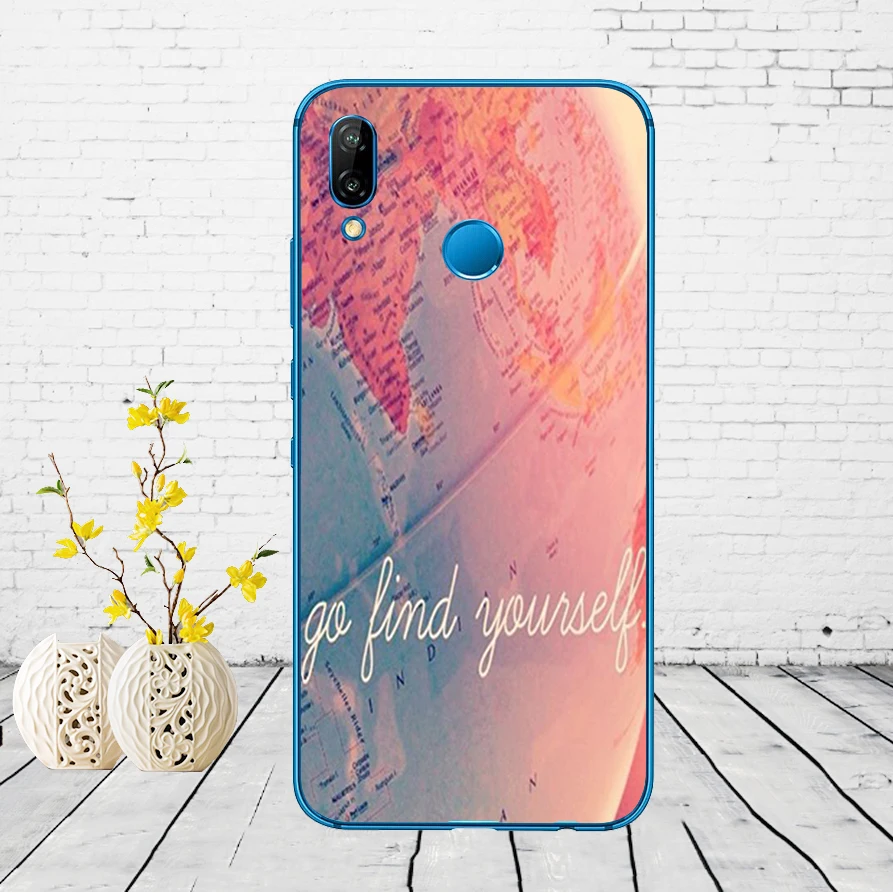 6 110DD World Map Travel Plans Clear Soft Silicone Cover for Huawei P9 P10 P20 P30 Lite mate 10 20 PRO lite p smart case - Цвет: 6