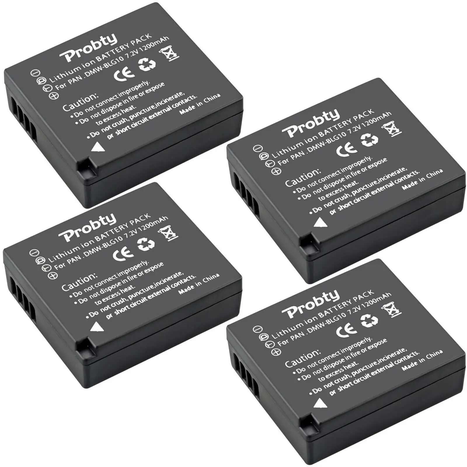 Аккумулятор PROBTY для камеры Panasonic батарея с разъемами DMW BLG10 DMC GF6 GX7 GF3 GF5 LX100 GX80 GX85 L10 |