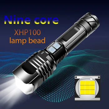 

XHP100 Super High Power Led Flashlight 18650 Torch Xhp70.2 Tactical Flashlight Usb Rechargeable Flash Light L2 Led Lantern