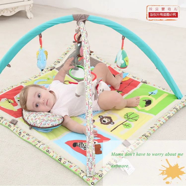 

Baby Crawling Mat Activity of Forest Game Climb Blanket Baby Fitness Frame Plush Toys