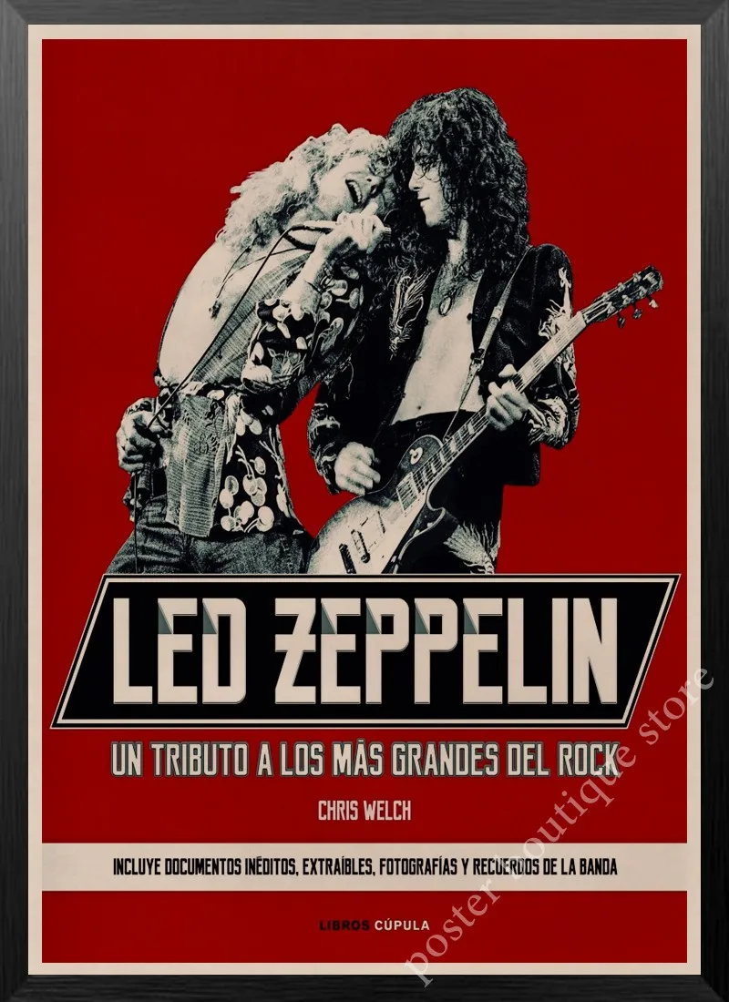 Led Zeppelin рок-н-РОЛ постер, Jimmy страница, Роберт Плант винтажные наклейки домашний Декор наклейки на стену девять процентов/3 - Цвет: 27