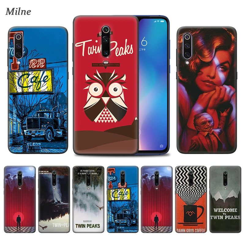 

Welcome To Twin Peaks Case for Xiaomi Redmi Note 7 8 8T K30 K20 8A 7A 6A 6 Mi 9T 10 9 Pro 5G CC9 A3 Black TPU Phone Coque Casos