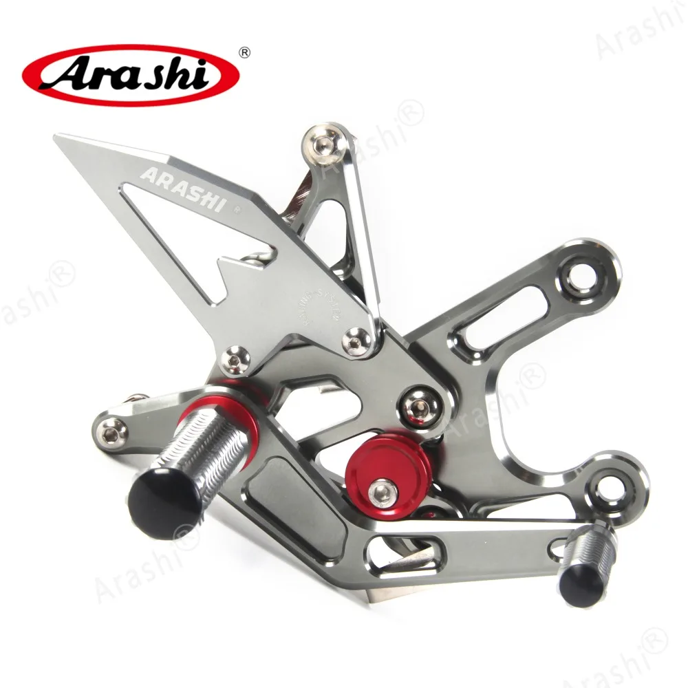 Arashi ZX-10R ЧПУ Регулируемая Задняя подставка для ног для KAWASAKI NINJA ZX10R ZX 10R 2008 2009 2010 подножки Задние подножки 08 09