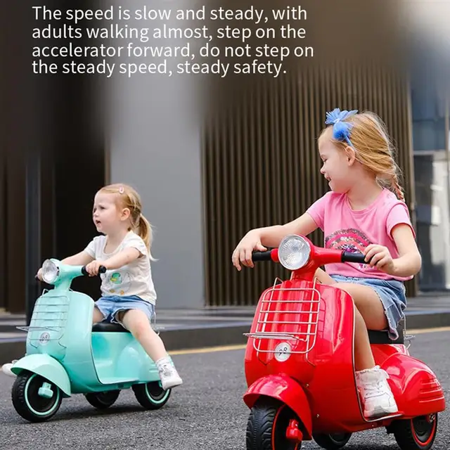 Children'S Electric Motorcycle Three-Wheel Electric Car 1-6 Years Old Children'S Toy Car With Music Kids'S Ride-On Toys Scooter 2