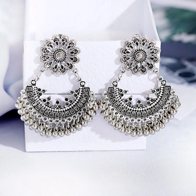 Sehra Statement Golden Jhumka Earrings – The Shopping Tree