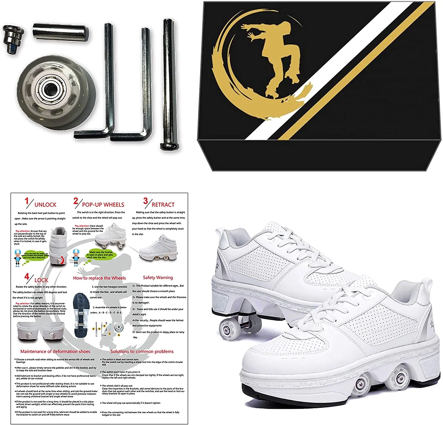 Kids Roller Shoes - Roller Skate Shoes 