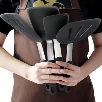 

3pcs/4pcs Cookware Tools Set Silicone Cream Baking Scraper Non Stick Butter Spatula Nylon Spreader Heat Resistant Kitchen Tools