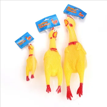 

Screaming Chicken Screaming Chicken Daihatsu Sound guai jiao ji Decompression Trick Vent Toy Dog Molar Large, Medium and Small S