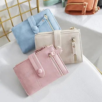 

Leather Small Wallet Women Luxury Brand Famous Mini Women Wallets Purses Female Short Coin Zipper Purse Credit Card Holder