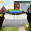 Solar Lights Outdoor Motion Sensor 158LEDs IP65 Waterproof Super Bright Solar Wireless Wall Lamp with 3Modes and 8Wide Angle 2