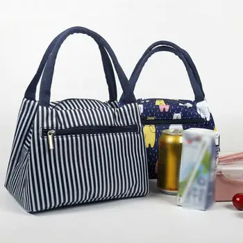 

Creative Cartoon Printed Lunch Bag Portable Outdoor Waterproof Lunch Bag For Work Pinic Travel Cold Insulated Lunch Bag Handbag