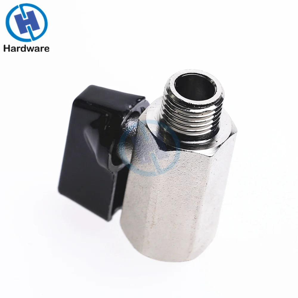 1 шт. мини латунный шаровой клапан 1/2 1/4 &quot 1/8&quot BSP от мужчин до женщин воздушные