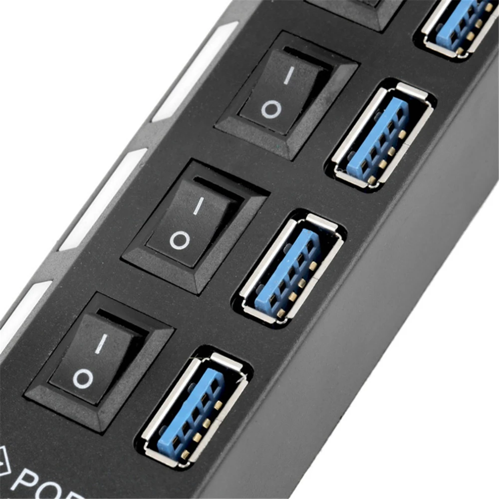 Asunflower 4 порта USB 3,0 концентратор разветвитель Компьютерные аксессуары высокоскоростной концентратор для MacBook Air Pro 4 порта USB 3,0 разветвитель хаб