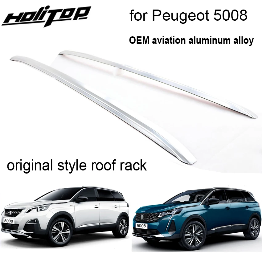 Portaequipajes para Peugeot, barra de techo de aleación de aluminio, fácil instalación, Peugeot 5008, 2017, 2018, 2019, 2020, 2021, 2022, novedad|Reposabrazos| AliExpress