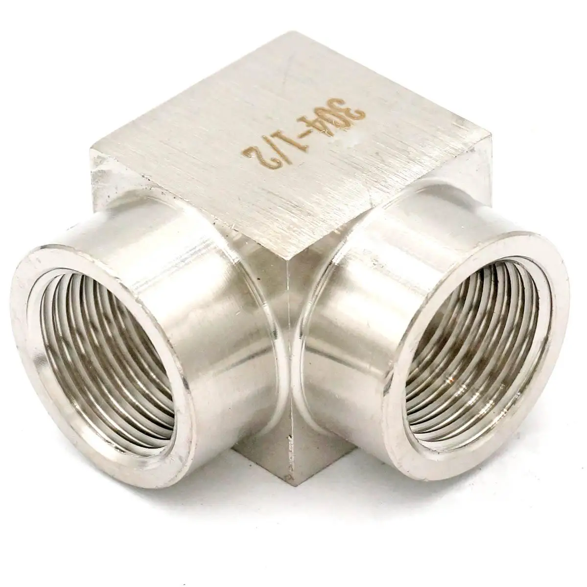 1/2&quot BSP Eqaul Female Thread Elbow 90 Deg 304 Stainless Steel Pipe Fitting Adapter Connector Operating pressure 250 Bar |