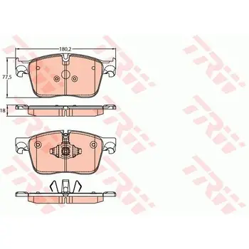 

Brake pads JAGUAR F-PACE/XE/XF 15 front TRW GDB2145
