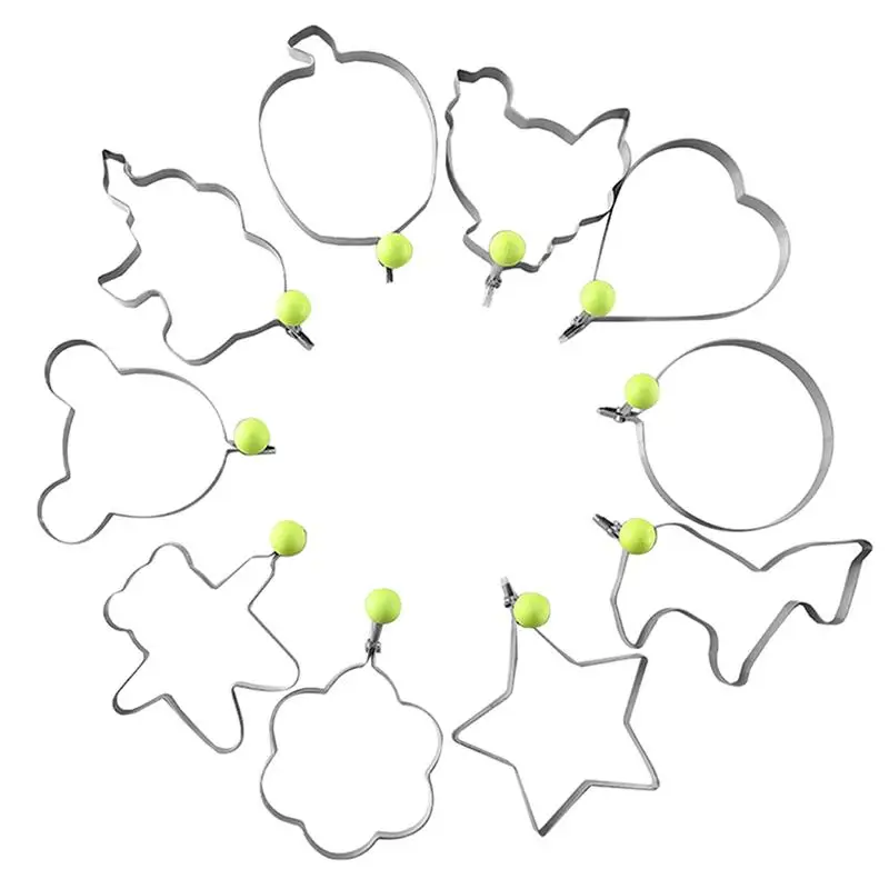 

Форма жареный яичный блин из нержавеющей стали Форма для омлета, 10 шт., кухонные принадлежности гаджет колец