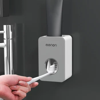 

Fashion 1PC Automatic Toothpaste Dispenser Toothbrush Holder Wall Mounted Toothpaste Lazy Dispenser Bathroom Accessories