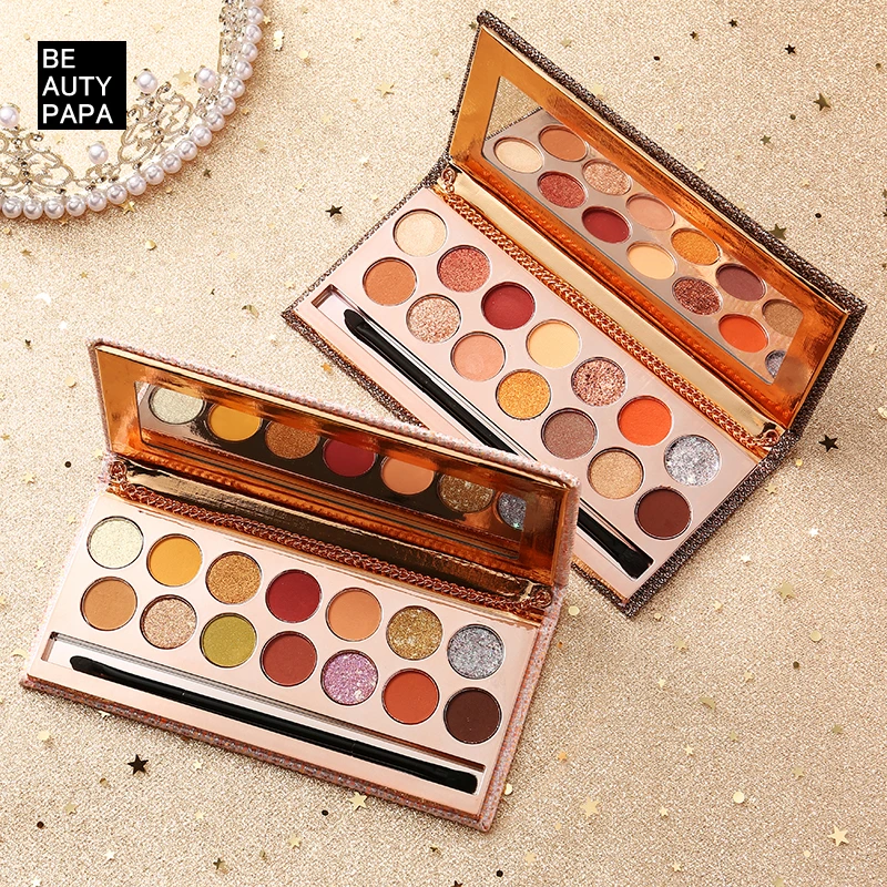 Koop Beautypapa 14 Kleur Handtas Oogschaduw Palet Make Up Palet Matte Shimmer Gepigmenteerde Oogschaduw Glitter Poeder Make Up Set Box