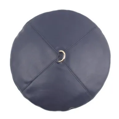 navy blue XdanqinX/осенне-зимние женские береты из искусственной кожи однотонные простые винтажные Модные женские трендовые кепки новинка Женская Студенческая шляпа - Цвет: navy blue