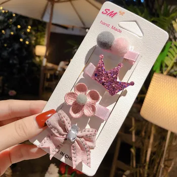 

1 Set Headband Princess Hairpin Children Hair Clips Accessories for Baby Hair Accessories Girls Kids Hair Ornament Barrette