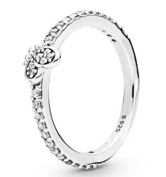

Original 925 Sterling Silver Ring Pan Bedazzling Butterfly Rings With Crystal For Women Wedding Party Gift Fine Jewelry