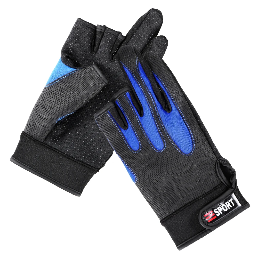 

1Pair Anti-slip Warm Gloves Half Finger Smooth Diving Cloth Waterproof Fishing Gloves for Winter Cycling Riding Hunting Climbing