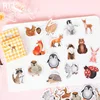 Mohamm-Stickers en animaux de ferme, stickers en boîte de 45 pièces, Stickers de décoration en pingouin mignon, flocons pour Scrapbooking, cadeau, fournitures scolaires de filles ► Photo 2/5