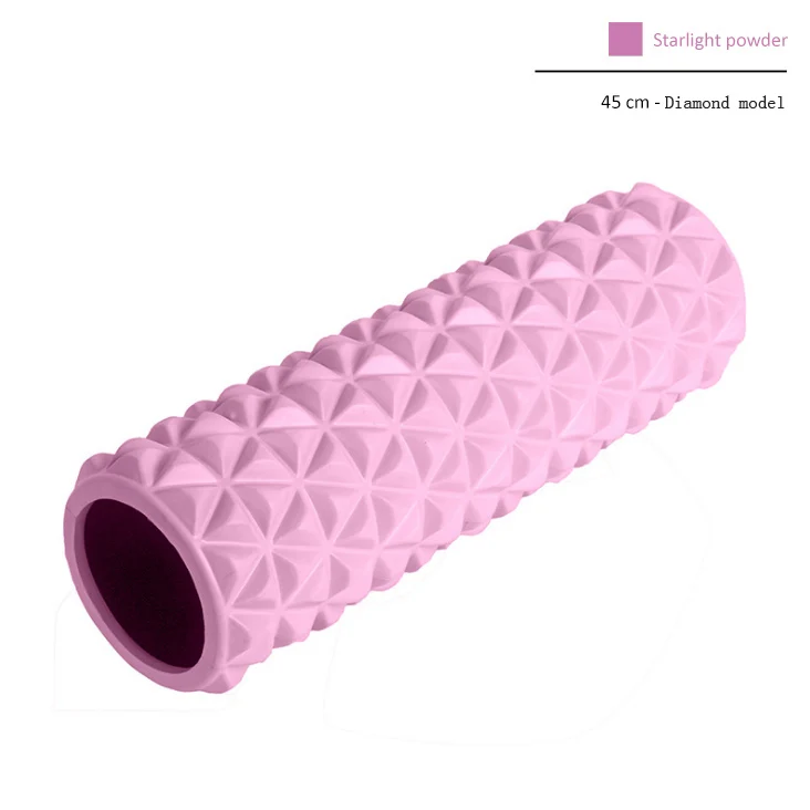 Дрель камень Йога массажный цилиндр из вспененного материала мышечная Расслабление Lean Leg Foam Колонка фитнес с шипами, для йоги палка для начинающих вал - Цвет: Бежевый
